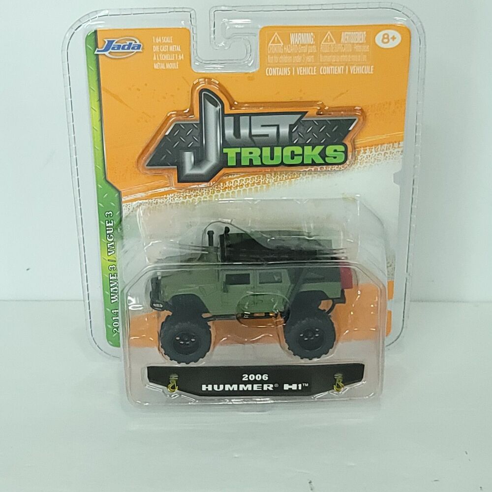 Jada Toys Die-Cast Metal Just Trucks 06 HUMMER H1 Army Green Wave